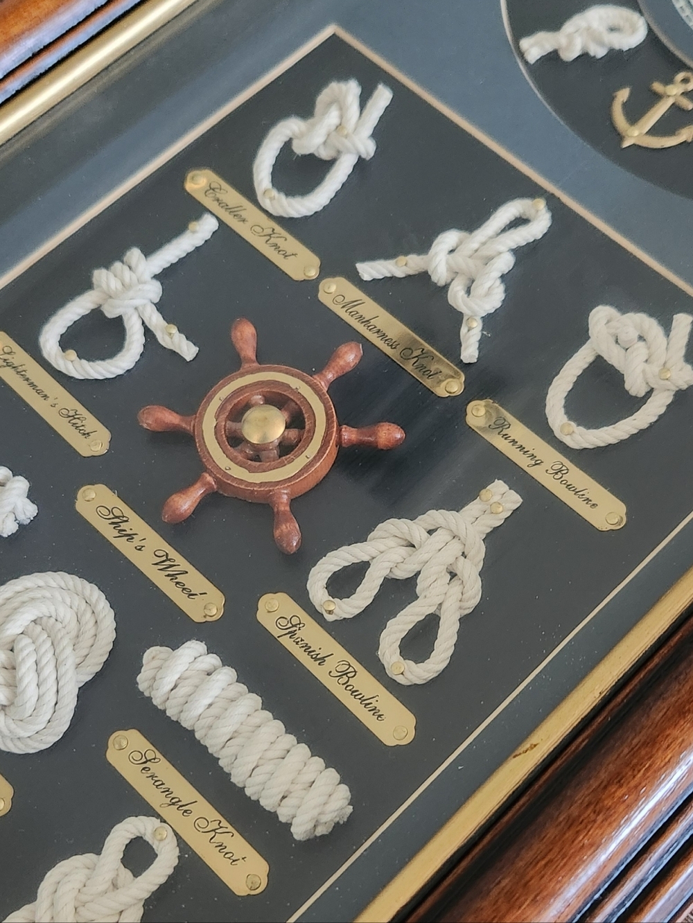 Knotboard Clock Nautical Rope Knot Wall Art Vintage Style Sailing Navy Sailor - Picture 4 of 13
